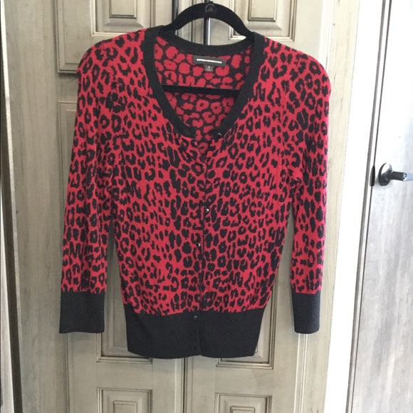 Express Design Studio Animal Print Sweater - Picture 1 of 4